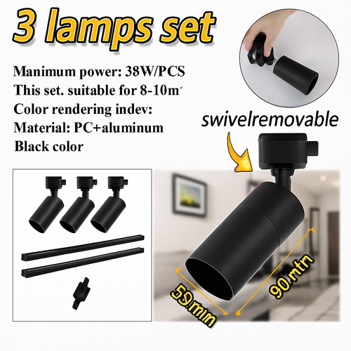 ensemble d'éclairage sur rail dimmable pour maison intelligente - vue 22 sur 22