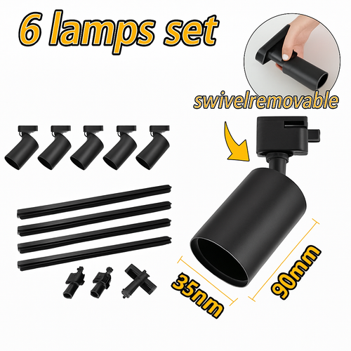 ensemble d'éclairage sur rail dimmable pour maison intelligente - vue 23 sur 22