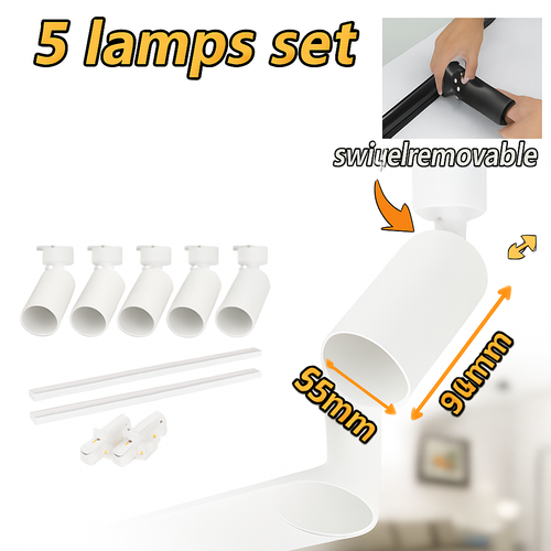 ensemble d'éclairage sur rail dimmable pour maison intelligente - vue 8 sur 22