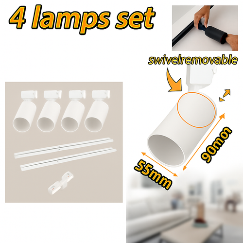ensemble d'éclairage sur rail dimmable pour maison intelligente - vue 11 sur 22