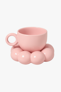 Ensemble tasses ceramique nuage soucoupe fleur decorative