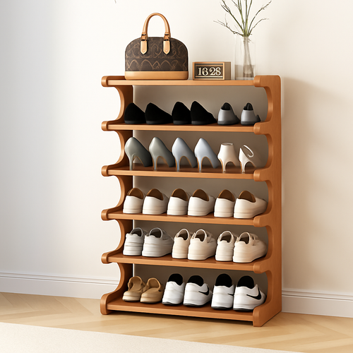 etagere de rangement a chaussures en bois multicouches resistente à lhumidité - vue 12 sur 11