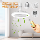 Fan Luster Silent Ceiling Fan Light with Remote Lamp E27 Control Bedroom Living, Home Lighting Source, Ac85-265v  Ceiling Fan