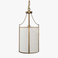 Lustre vintage en tissu ombre style lanterne