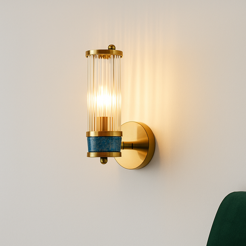 FSS moderne luxe or cristal applique LED Simple coquille lumière pour salon chambre fond chevet escalier allée - vue 2 sur 10