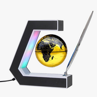globe flottant à lévitation magnétique avec éclairage LED décoratif