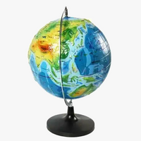 globe topographique tridimensionnel décoratif pour apprendre et explorer