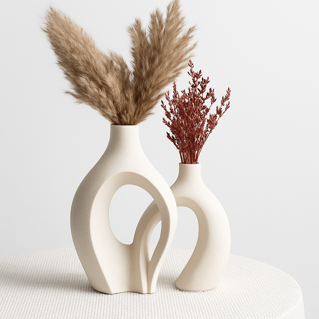 grand vase décoratif en céramique pour un intérieur moderne et élégant - vue 3 sur 12