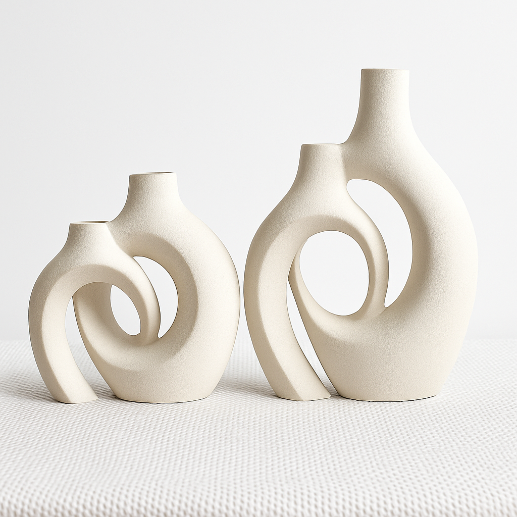 grand vase décoratif en céramique pour un intérieur moderne et élégant - vue 4 sur 12