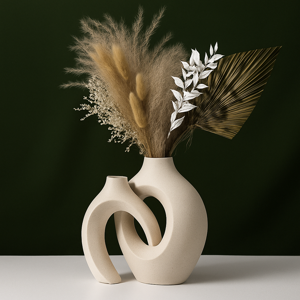 grand vase décoratif en céramique pour un intérieur moderne et élégant - vue 5 sur 12