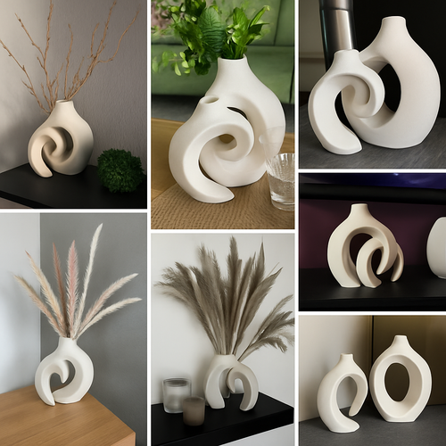 grand vase décoratif en céramique pour un intérieur moderne et élégant - vue 8 sur 12