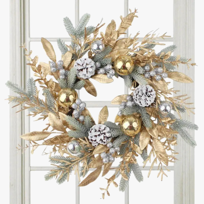 guirlande artificielle en rotin pour décorations de Noël et du Nouvel An