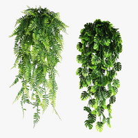 guirlande de feuilles de monstera artificielles pour décoration intérieure et extérieure
