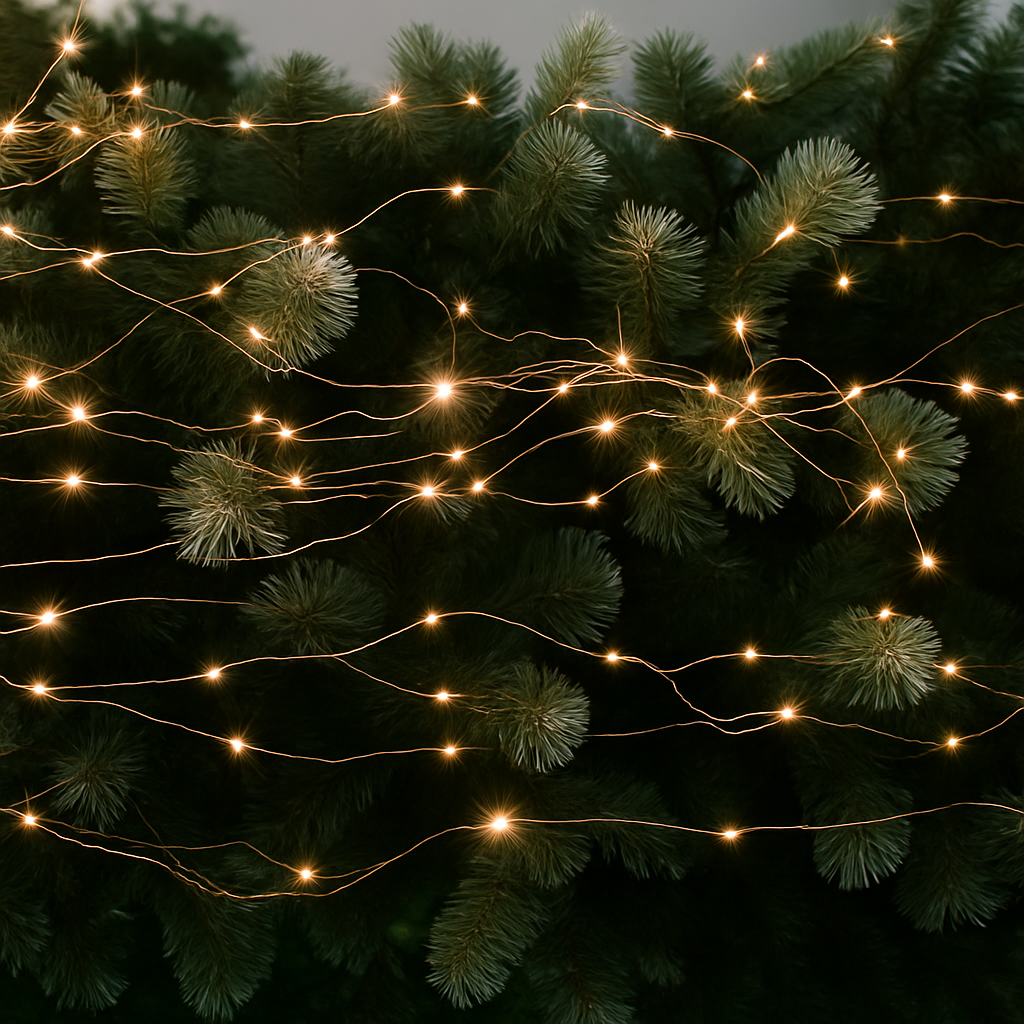 guirlande lumineuse argentée étanche pour décorations extérieures Noël mariage - vue 5 sur 9