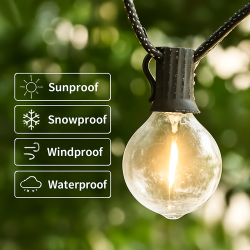 Guirlandes lumineuses extérieures Led G40 - vue 5 sur 6