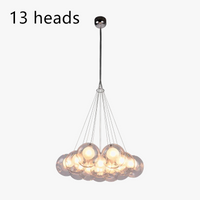 gzmj moderne boule de verre suspension lumières multiples têtes suspension lampe