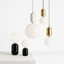 gzmj moderne globe en verre suspension pour cuisine