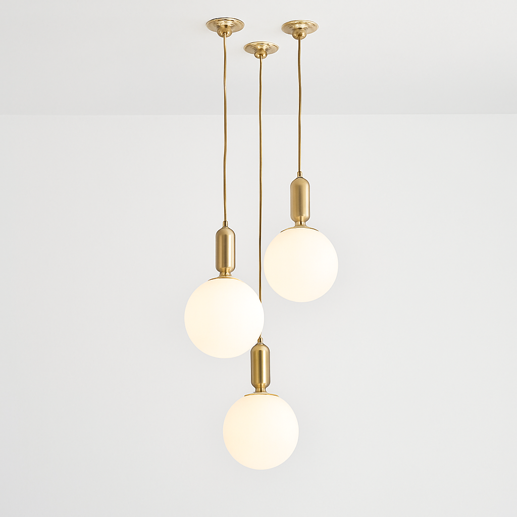 gzmj moderne globe en verre suspension pour cuisine - vue 5 sur 12