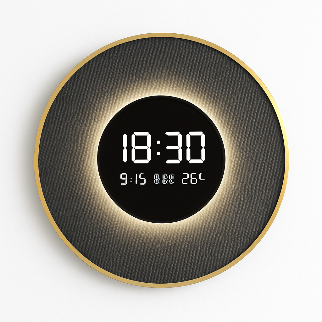 horloge décorative numérique lumineuse pour restaurant et décoration intérieure - vue 1 sur 8