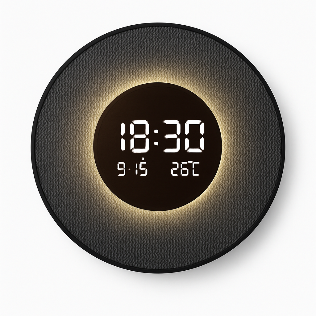 horloge décorative numérique lumineuse pour restaurant et décoration intérieure - vue 2 sur 8
