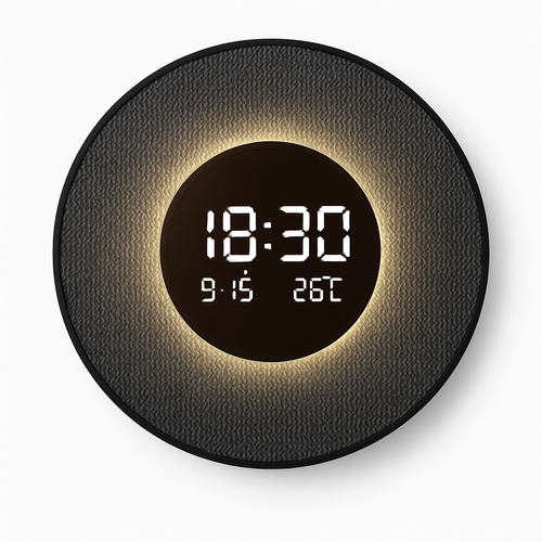 horloge décorative numérique lumineuse pour restaurant et décoration intérieure - vue 3 sur 8