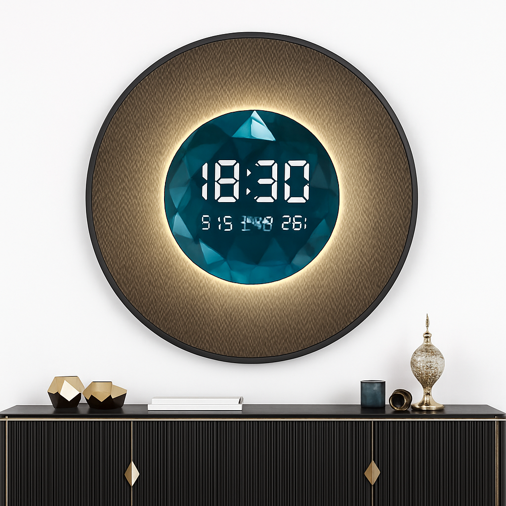 horloge décorative numérique lumineuse pour restaurant et décoration intérieure - vue 8 sur 8