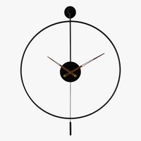 horloge murale créative en fer design moderne et élégant