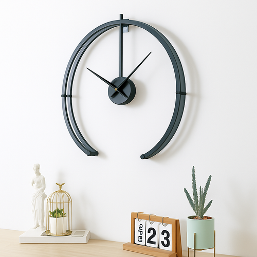 Horloge murale design rond ouvert 50cm Bolt - vue 3 sur 5