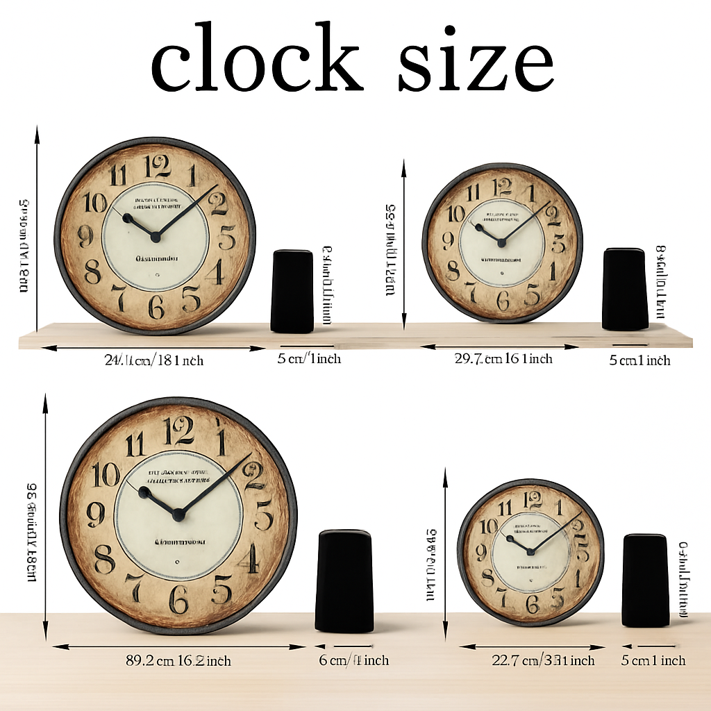 horloge murale rétro en bois motif paris pour décoration intérieure silencieuse - vue 4 sur 7