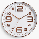 Horloge murale ronde design avec chiffres colorés 30cm Brief