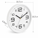 Horloge murale ronde design avec chiffres colorés 30cm Brief