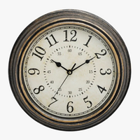 horloge murale silencieuse style antique rétro créative à quartz