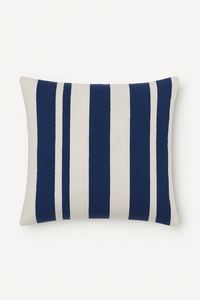 housse de coussin à motif géométrique bleu foncé pour décoration intérieure