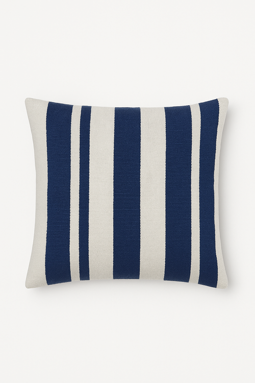 housse de coussin à motif géométrique bleu foncé pour décoration intérieure