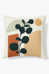 housse de coussin abstraite art plant 45x45 cm