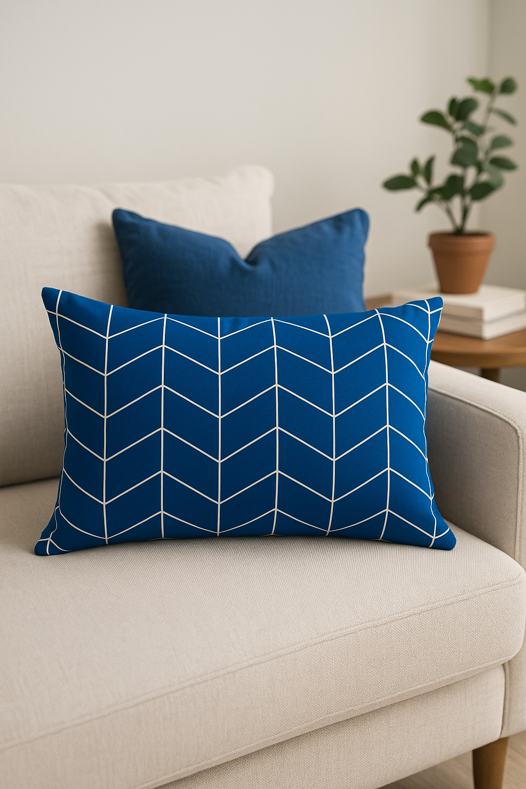 housse de coussin bleu motif animaux marins 30 x 50 cm - vue 2 sur 2