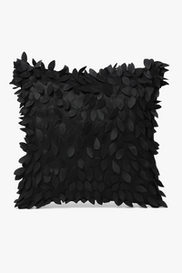 housse de coussin brodée 3d en forme de feuille décorative 42x42 cm