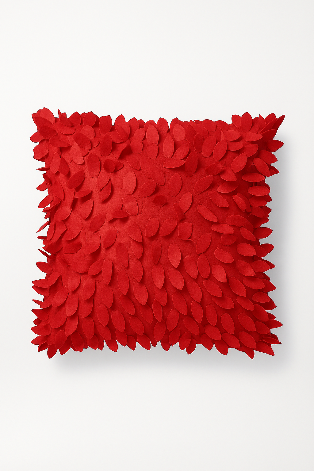 housse de coussin brodée 3d en forme de feuille décorative