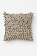 housse de coussin brodée 3d en forme de feuille décorative