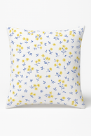 housse de coussin carrée à fleurs aquarelle 45 cm x 45 cm