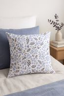 housse de coussin carrée fleurs aquarelle 45 cm pour décoration intérieure