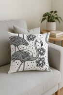 housse de coussin carrée motif flamant rose décoratif pour votre intérieur