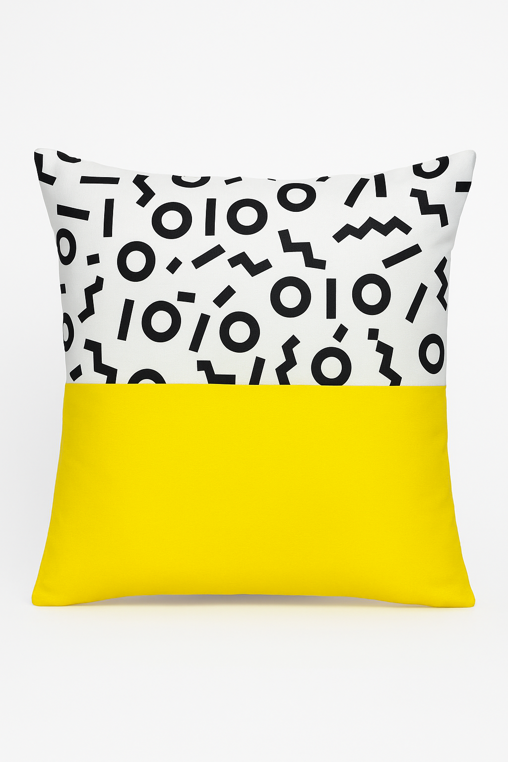housse de coussin carrée motif tournesol en jaune créatif 45x45 cm