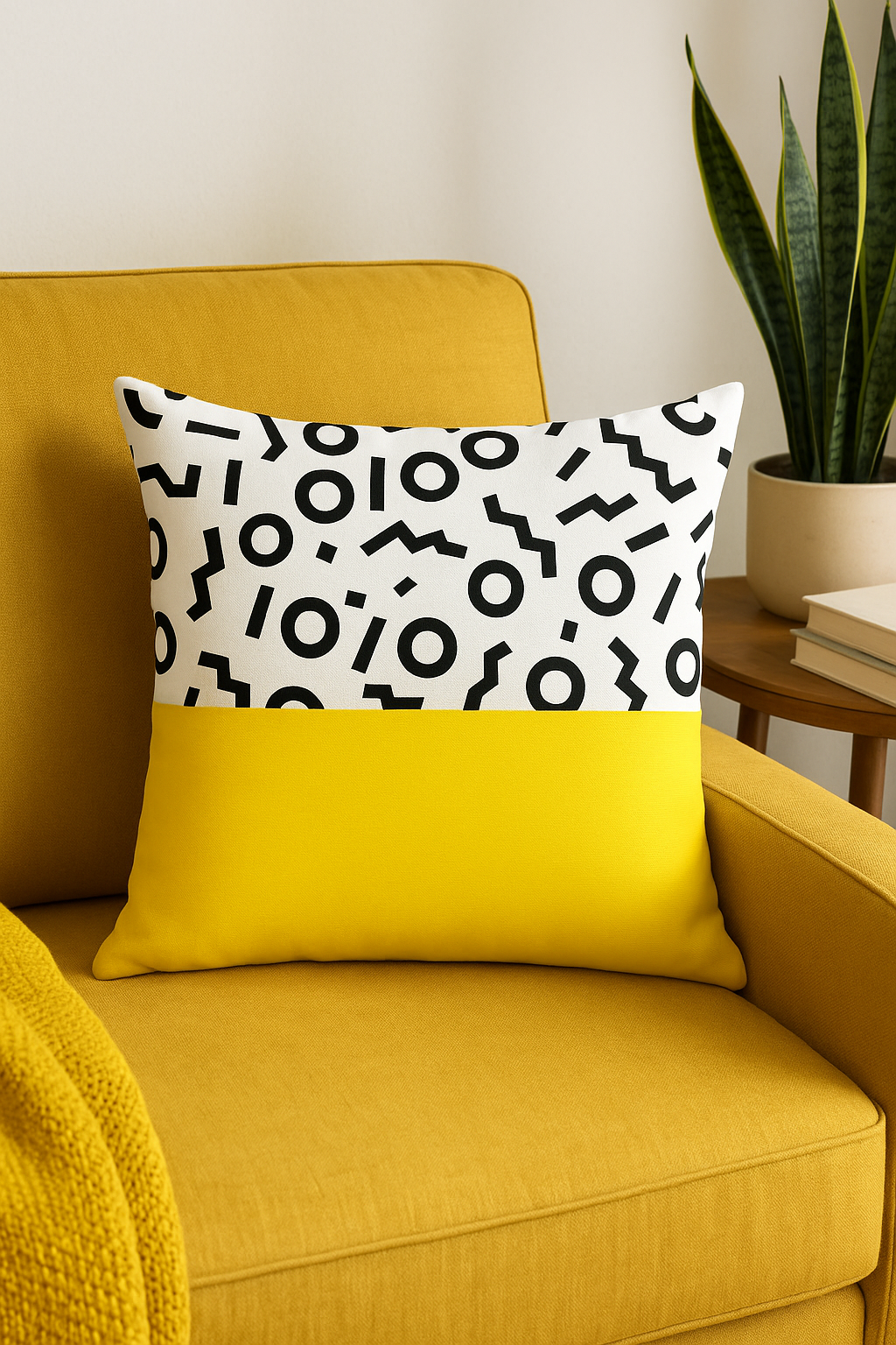 housse de coussin carrée motif tournesol en jaune créatif 45x45 cm