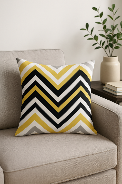housse de coussin carrée tournesols motifs jaune créatif 45x45 cm - vue 2 sur 2