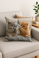 housse de coussin chatons mignons avec smartphones amusants