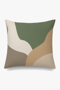 housse de coussin créative à motifs de feuilles vertes