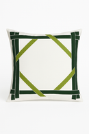 housse de coussin créative à motifs de feuilles vertes