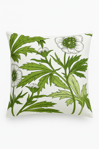 housse de coussin créative à motifs de feuilles vertes