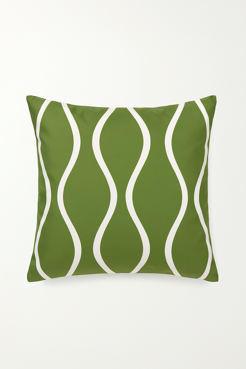 housse de coussin créative à motifs de feuilles vertes